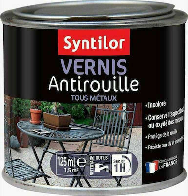 Syntilor Ακρυλικό Βερνικόχρωμα Αντισκωριακό Νερού Vernis Antirouille 0.25lt Διάφανο Ματ