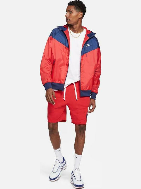 Sportswear Alumni Αθλητική Ανδρική Βερμούδα Κόκκινη