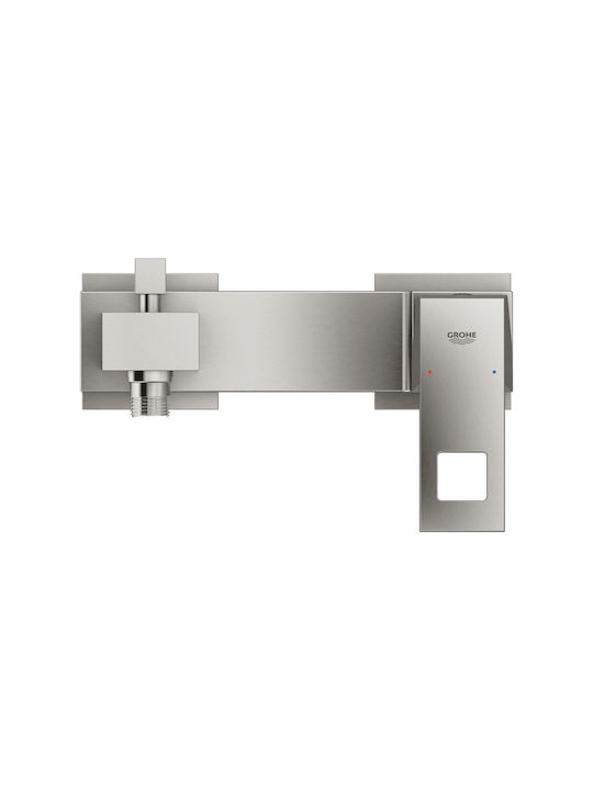 Grohe Eurocube Миксер Батерия Баня Inox Сребрист Grohe Eurocube Миксер Батерия Баня Inox Сребрист