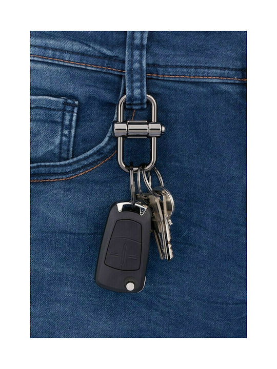 Troika Schlüsselanhänger Brieftasche Metallisch Gray