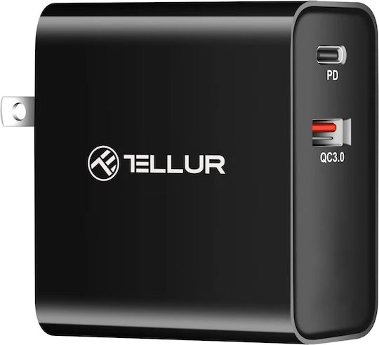 Tellur Αντάπτορας Πρίζας με 1 Θύρες USB
