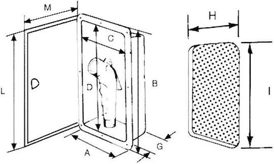 Lalizas Θήκη Ντουζιέρας με Καπάκι 165x237mm Λευκή