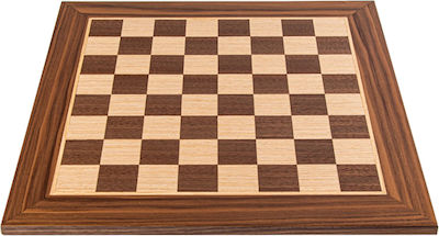 Manopoulos Σκακιέρα Χειροποίητη Καρυδία-Δρυς 40x40cm