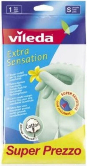Vileda Oven Gloves Extra Sensation Plastic Small Green 1pcs