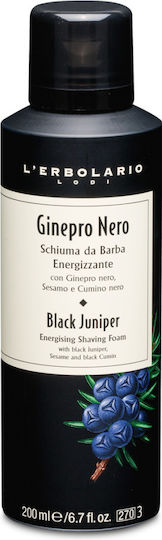 L' Erbolario Spumă De Ras Energizantă Ginepro Nero 200ml