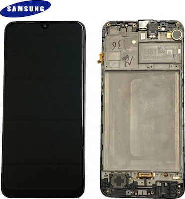 Samsung Οθόνη με Μηχανισμό Αφής και Πλαίσιο για Galaxy M31 (Μαύρο)
