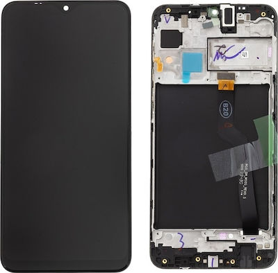 Samsung Mobile Phone Screen Replacement with Frame andTouch Mechanism for Galaxy M10 (Black)