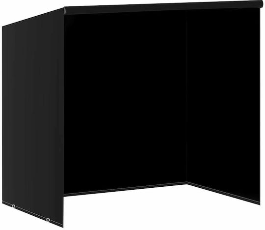 vidaXL Waterproof Garden Swing Cover Black 135x105x175cm 2pcs