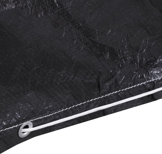vidaXL Waterproof Garden Swing Cover Black 135x105x175cm 2pcs