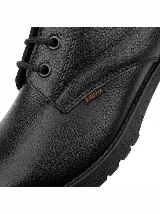 Leather Women's Ankle Boots Black