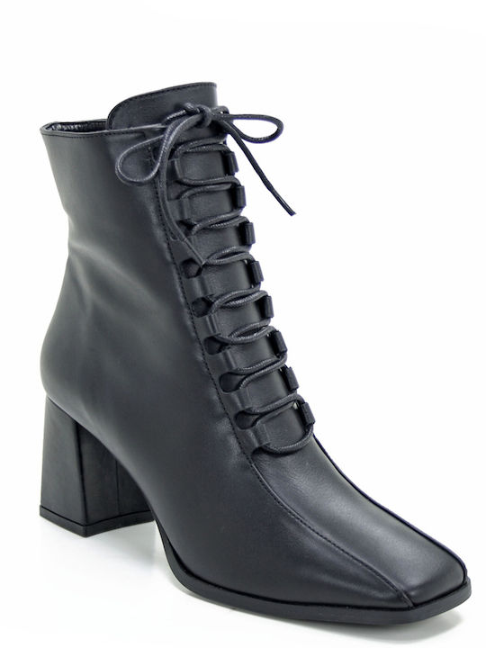 Fardoulis X Leder Damen Knöchelstiefel Schwarz