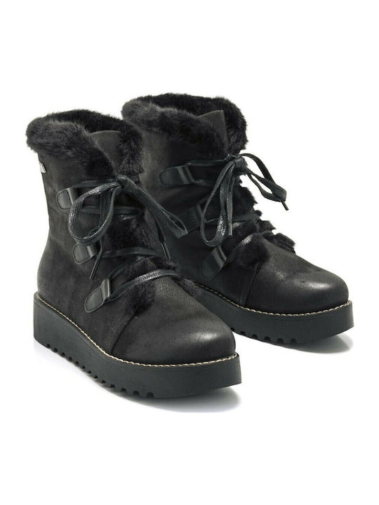 Stiefeletten Damen Schwarz