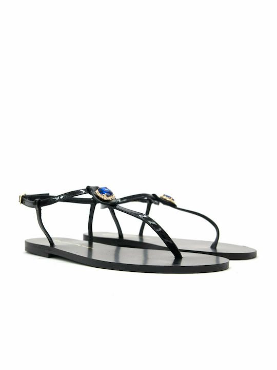 Sandale Casual Damă Din Piele Albastru Marin
