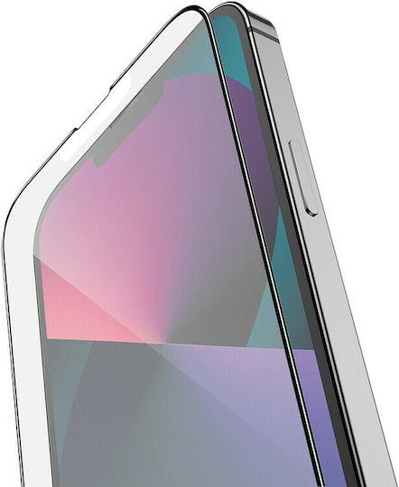 Hoco Anti-Fingerprint 0.33mm Full Face Tempered Glass Μαύρο (iPhone 14 Plus / 13 Pro Max)