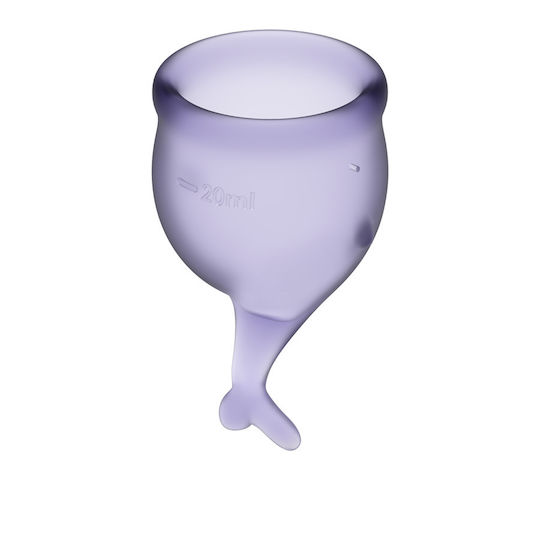 Satisfyer Feel Secure Set of Purple Menstrual Cups 15ml & 20ml