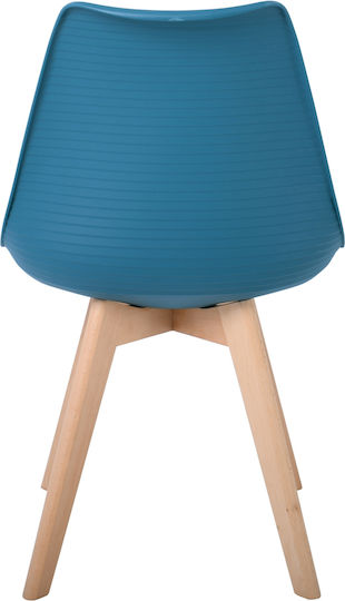 Martin Stripe Столички За кухня от полипропилен Петрол 4бр 49x56x82бр