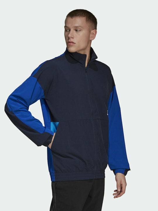 Travel Ventilation Herren-Trainingsjacke Marineblau