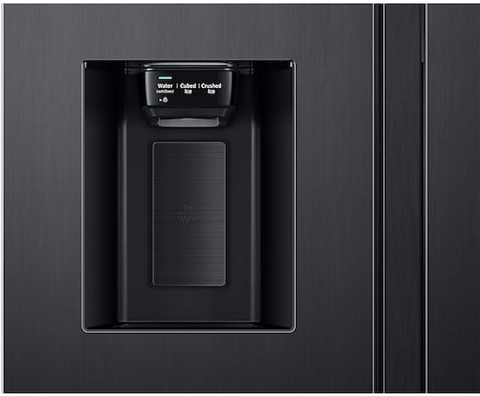 Samsung Ψυγείο Ντουλάπα 614lt Total NoFrost Υ178xΠ91.2xΒ71.6εκ. Μαύρο RS6HA8891B1/EG