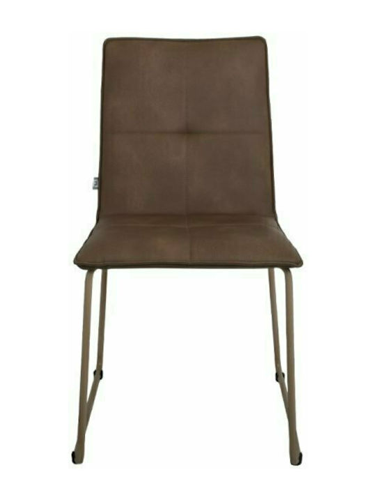 928 Dining Room Artificial Leather Chair Beige 47x56x88cm 617-00-070