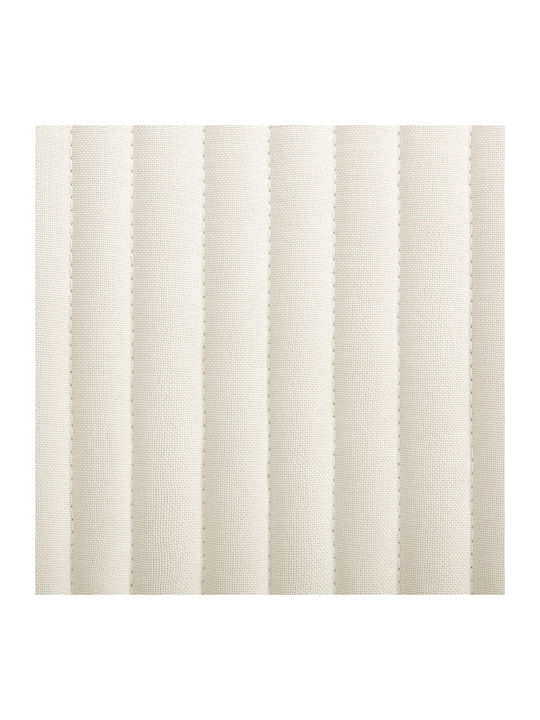 Dining Room Fabric Chair Cream 61x61x84cm 2pcs