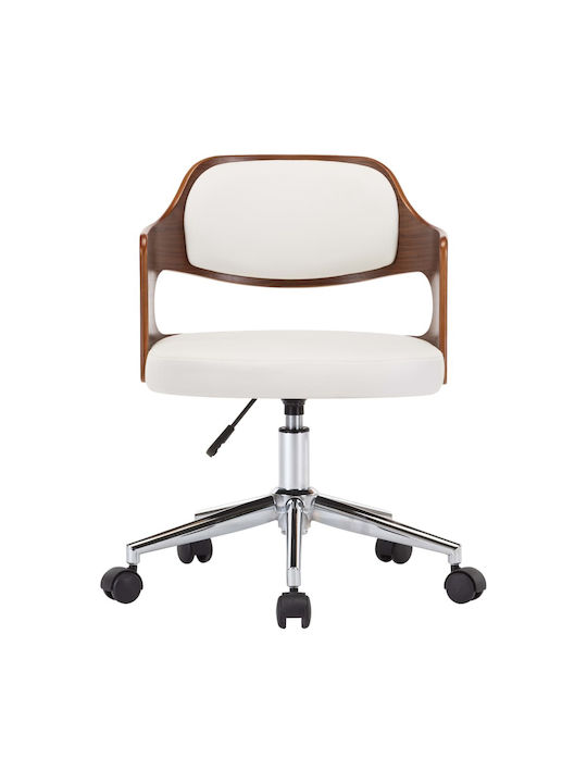 Stuhl mit Armlehnen & Rollen White 47.5x53x76cm 6Stück