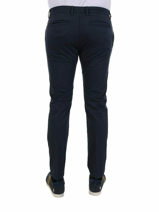 Trussardi Men's Trousers Chino Elastic Navy Blue