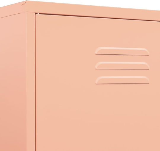 Dulap De Birou Metalic Roz 90x50x180cm