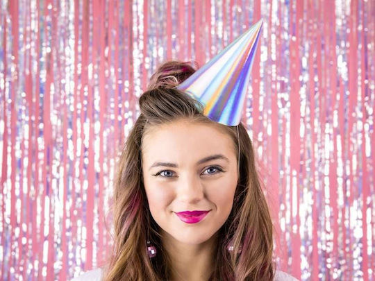 PartyDeco Party Hats Iridescent Paper Party Hats 22479 6pcs CZAP6-017