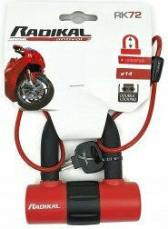 Radikal RK72 Motorradschloss Rot Farbe