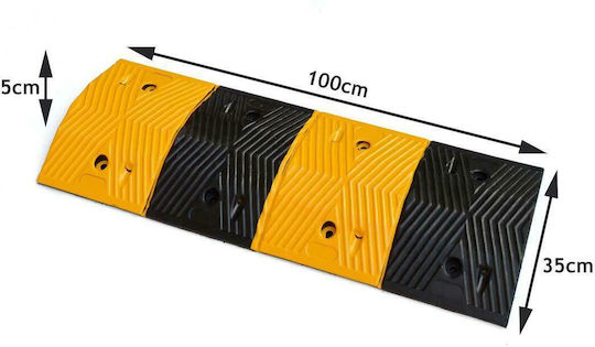 Next Systems Σαμαράκι Δρόμου Ελαστικό 100x35x5cm (Μεσαίο Τμήμα) με Πλάτος 35εκ.