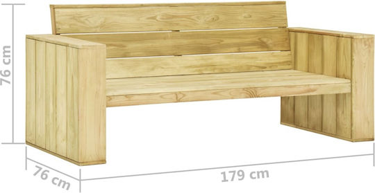 Garten- und Outdoor-Möbelsets 2 Stück Imprägnierte Kiefernholz