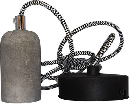 Elvhx Pendant Light White with Rope for Socket E27