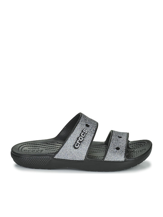 Glitter II Flip Flops In Sandal Style In Black Colour
