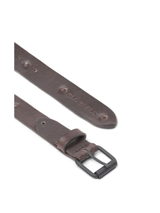 Gabba Men's Leather Belt Brown