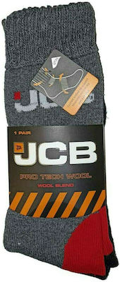 JCB Tech Heavy Duty Hunting Socks Woolen in Gray color