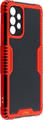 Lime Armadillo Camera Guard Plastic Back Cover Durable Red (Galaxy A32 4G)