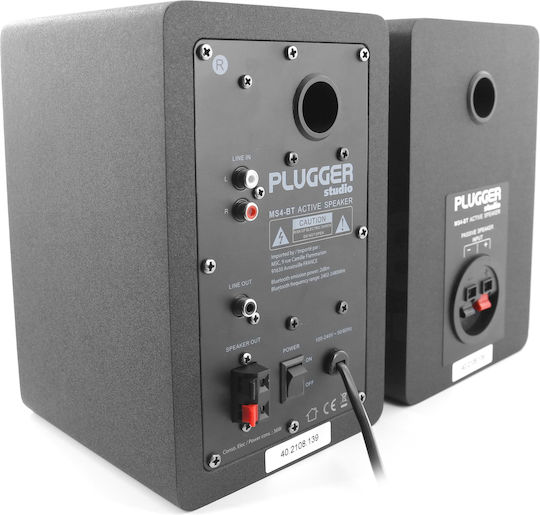 Plugger MS4BT Difuzoare Studio Monitor 4" 36W Pereche Negru