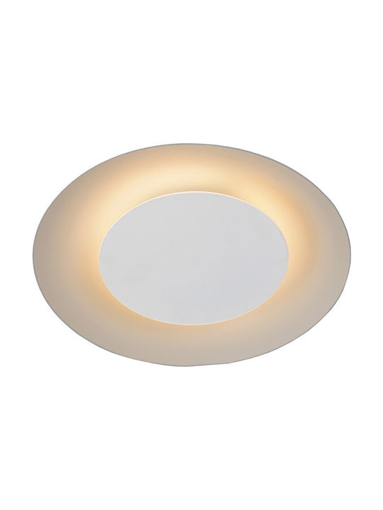 Lucide Lightning Foskal Modernă De plastic Plafonieră de tavan cu LED Integrat 21.5buc Alb