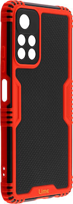 Lime Armadillo Camera Guard Plastic Back Cover Durable Red (Poco M4 Pro)