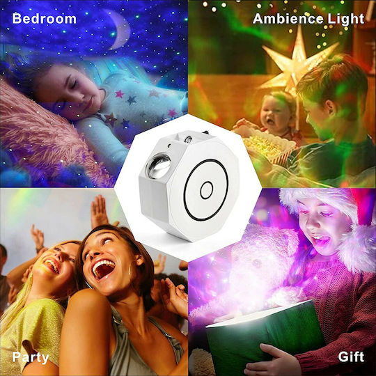 Factory Projector Διακοσμητικό Φωτιστικό LED RGB Party Light 14x5.5x14εκ.