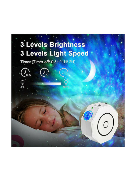 Factory Projector Διακοσμητικό Φωτιστικό LED RGB Party Light 14x5.5x14εκ.