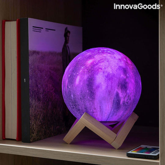 InnovaGoods Galighty Decorative Lamp Moon Light Multicolour