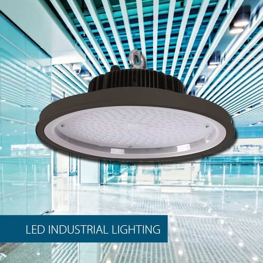 Elmark Φωτιστικό Καμπάνα 120W Ψυχρό Λευκό 13200lm με Ενσωματωμένο LED Μαύρο