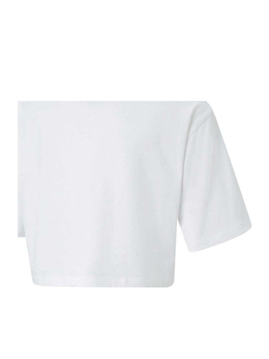 PUMA Crop Top Λευκό