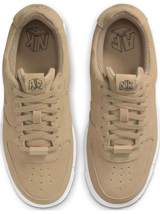 Air Force 1 Pixel Damen Sneakers Hemp / White