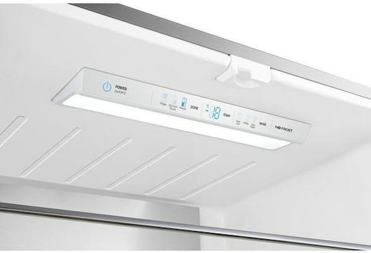 Hisense Ψυγείο Ντουλάπα 454lt Total NoFrost Υ181xΠ79.4xΒ70εκ. Inox RQ563N4SWI1