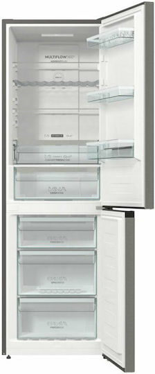 Gorenje Combină frigorifică 300lt Total NoFrost Î185xL60xA59.2cm. Inox NRK6192AXL4