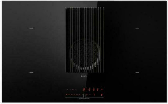Elica NikolaTesla Prime BL/F/83 Induktionskochfeld Autonom mit Dunstabzugshaube 83x51.5εκ.