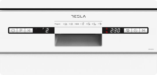 Tesla Freistehender Geschirrspüler für 9 Gedecke B44.8xH84.5cm Weiß