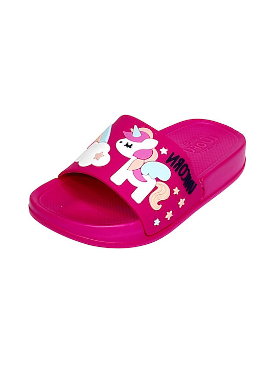 Kids' Slides Fuchsia